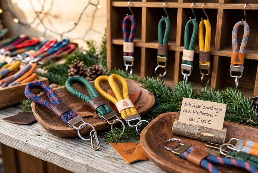 Schlüsselanhänger aus Kletterseil – Robuste Geschenkidee mit hoher Marge