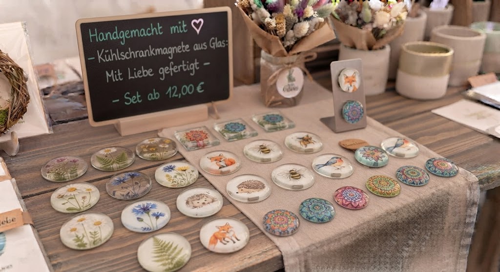 Kühlschrankmagnete aus Glas
